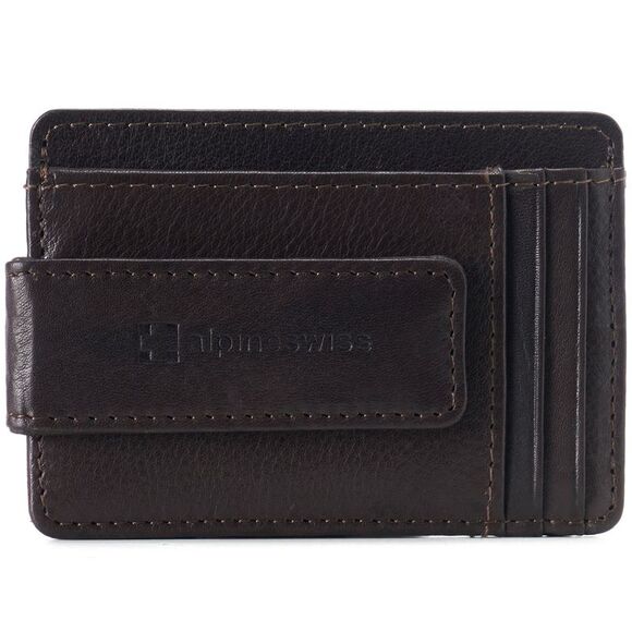Alpine Swiss Other - Alpine Swiss Mens RFID Safe Magnetic Money Clip Wallet Slim Front Pocket Wallet